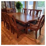 Modern Ashley Furniture Dining Table w/ 8 Chairs