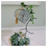 Wrought Iron Decorative Heart Birdcage