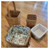 Lot of Small Longaberger Baskets