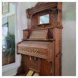 Antique Crown Pump Organ