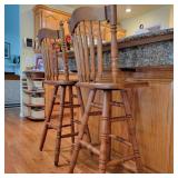 Pair of Swiveling Barstools