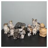 Lot of Cat Figurines