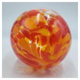 Orange Pallete Glass Orb