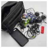 Bag of Cables & Headphones