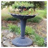 2 Tiered Metal Bird Bath