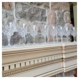 Set of 8 Gorham Crystal Wine Glasses