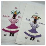 2 Decorative Hand Towels from Brazil