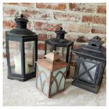 Lot of Lantern Style Candle Holders