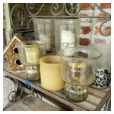 Lot of Candle Holders w/ Birdhouse