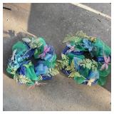 2 Spring Wreaths w/ Dragonflies