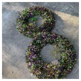 2 Mardi Gras Wreaths