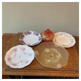 Vintage Hand Painted Porcelain Plates w/ Flash