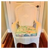 White Wicker Chair