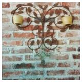 Small Wall Mount Twin Candle Holder