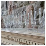 Set of 7 Gorham Crystal Champagne Glasses