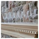 Set of 7 Gorham Crystal Wine Glasses