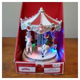 Holiday Time 7" Merry Go Round Christmas Decor