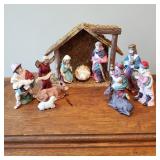 12 Piece Ceramic Nativity