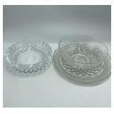 Crystal Ashtray, Plate, Bowl