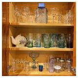 Glassware in Kitchen Cabinet