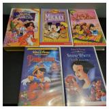 5 Spanish Disney VHS Tapes