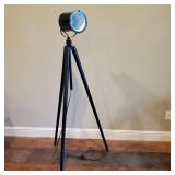 Nautical Spotlight Tripod Floor Lamp