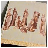 Seasonal Elegance 8 Piece Nativity Set in Box