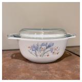 #1 Pyrex England Blue Iris