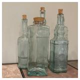 Lot of Glass Decorative Bottles