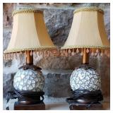 Modern Shard Lamp Pair