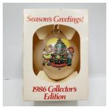 Season's Greetings 1986 Ornament