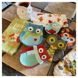 Owl Scentsy, Owl Dishes, Towels