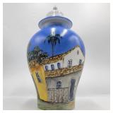 Signed Hand-Painted Brazilian Urn