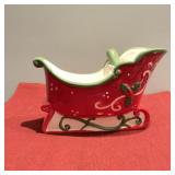 Christmas Sleigh in Box Has Crazing