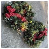 2 Christmas Wreaths