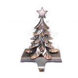 Christmas Tree Bronze Look Stocking Hanger