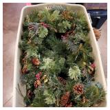 Large Tote of Garland Pieces