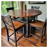 Modern Pub Style Table w/ 4 Chairs