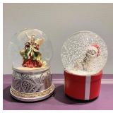 2 Snow Globes Angel & Ciao Ciao Cat