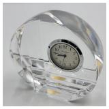 Gorham Crystal Clock Paperweight