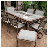 Outdoor Patio Table w/ 6 Chairs