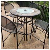 Outdoor Patio Table w/ 4 Chairs