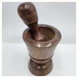 Wood Mortar & Pestle