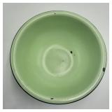 12' Jade Enamelware Mixing Bowl