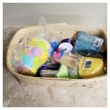 Basket of Party Ribbon and Napkins