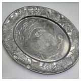 20" Pewter Thanksgiving Platter