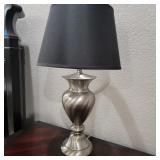 Modern Brushed Nickel Lamp (Right)