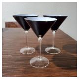 Monochromatic Martini Glasses Set of 4