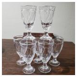 Noritake Sweet Swirl Clear Iced Tea Glasses 8pcs