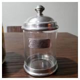 Coffee Jar with 95% Peltro Pewter Accents-Italy